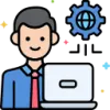 Icon about custom software development
